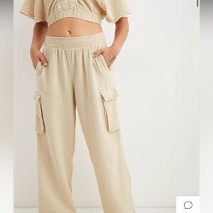 Aerie High Waisted Pool-To-Party Cargo Pant